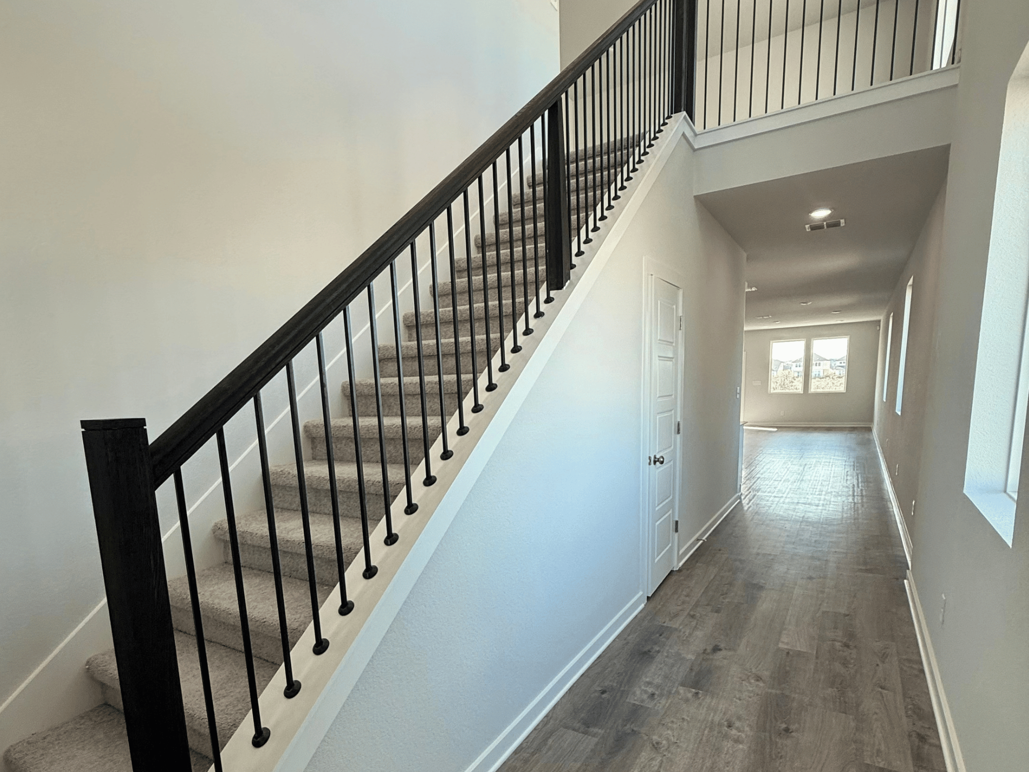 A staircase in a house.
