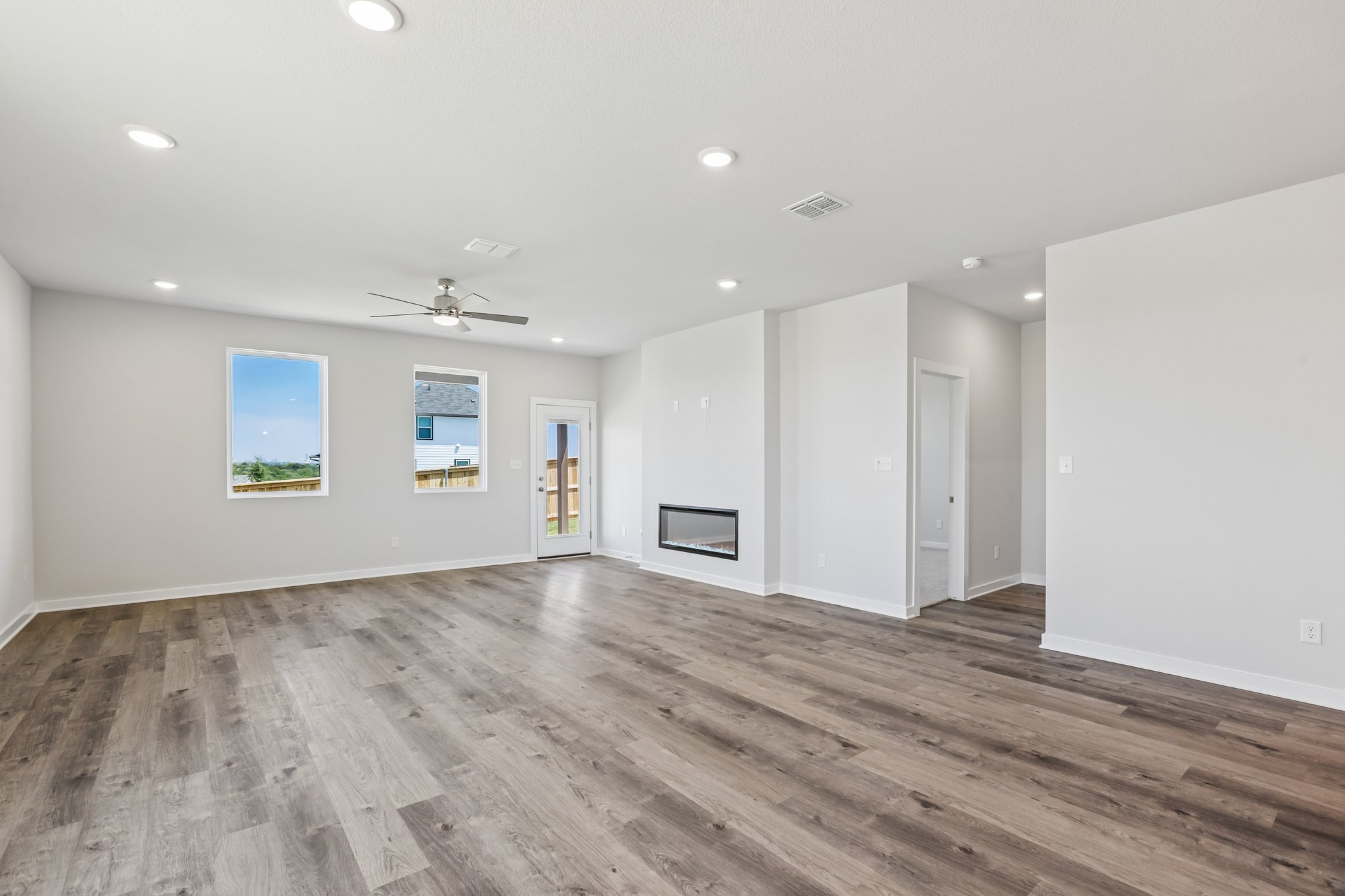 A large empty room.