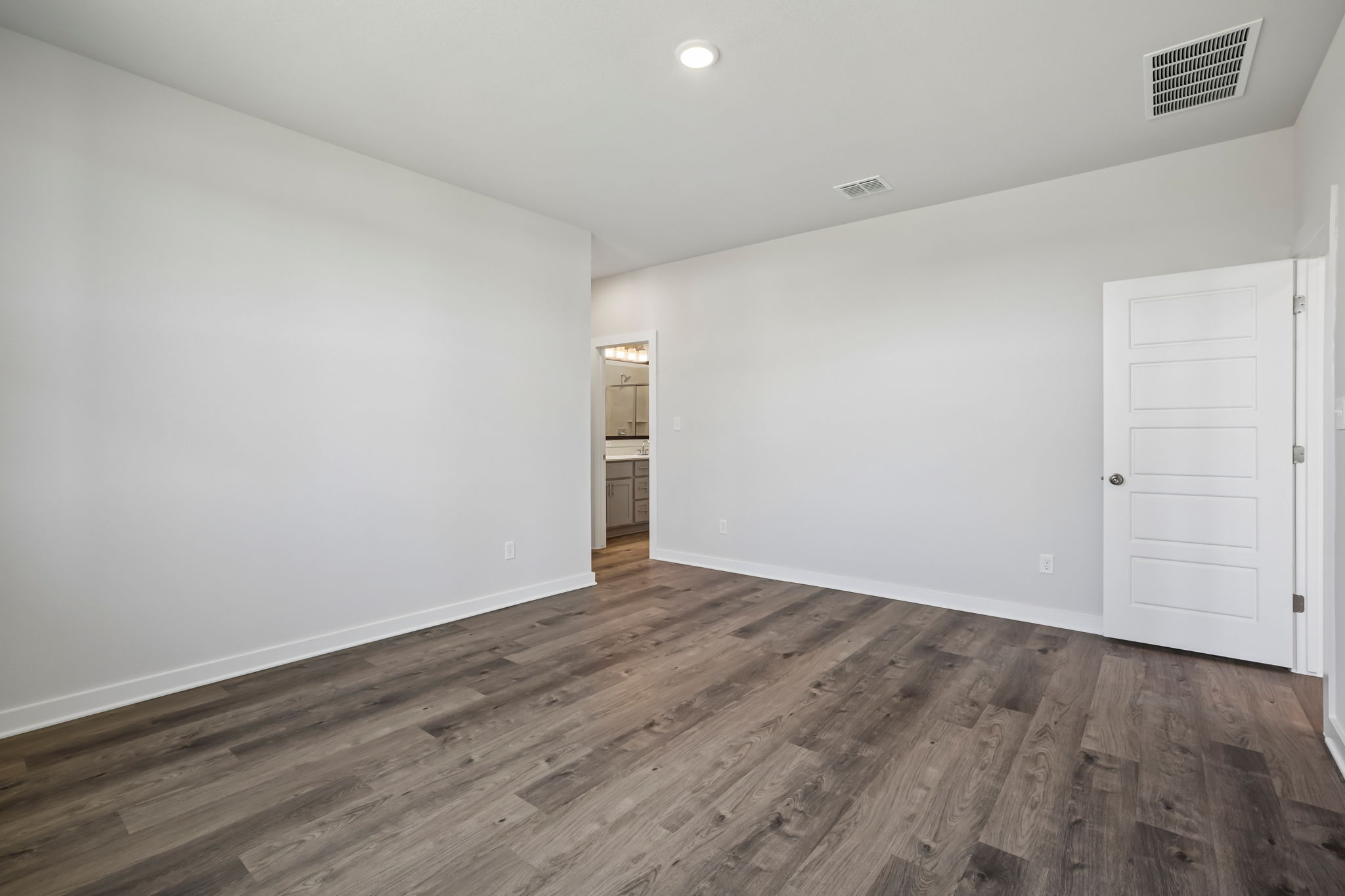 A room with white walls.