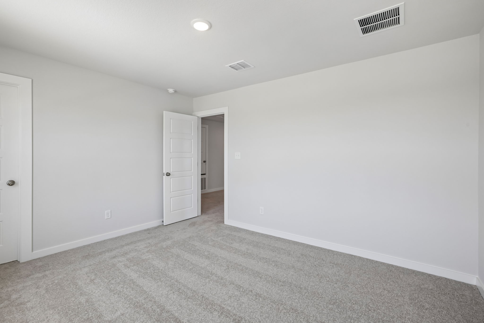 A room with white walls.