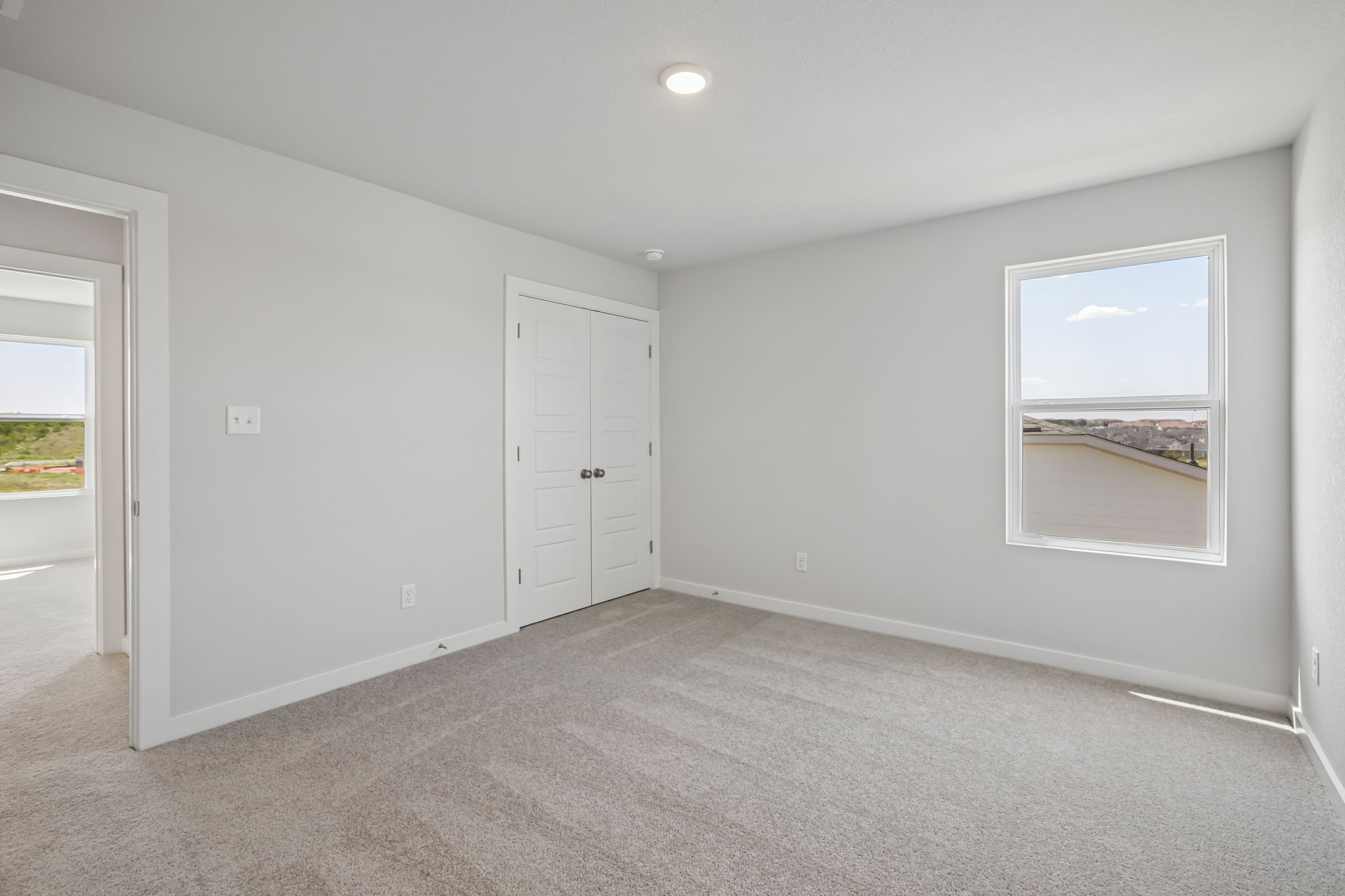 A room with white walls.