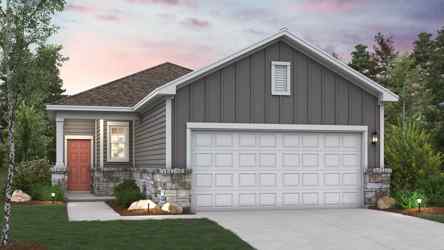 A house with a garage.