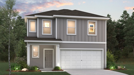 A house with a garage.