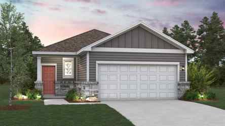 A house with a driveway.