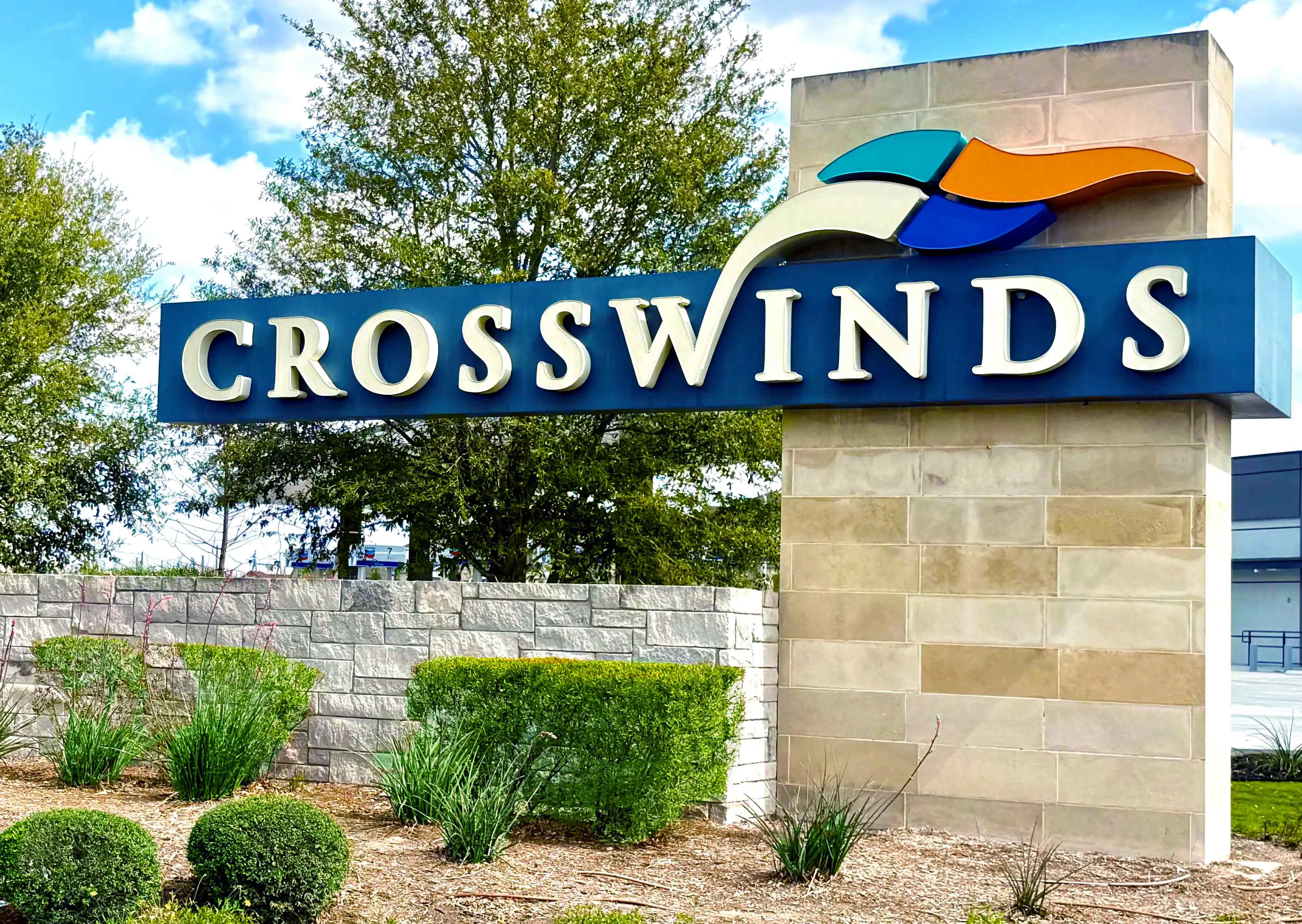 Crosswinds monument sign 