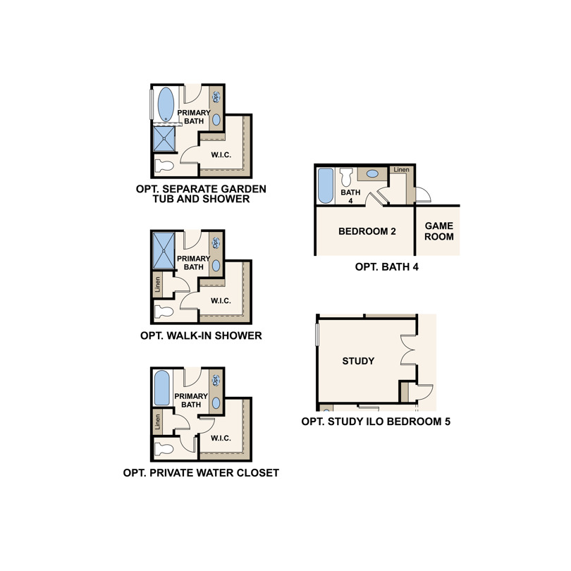 Parker floorplan options in Eastwood at Sonterra in Jarrell, TX by Century Communities