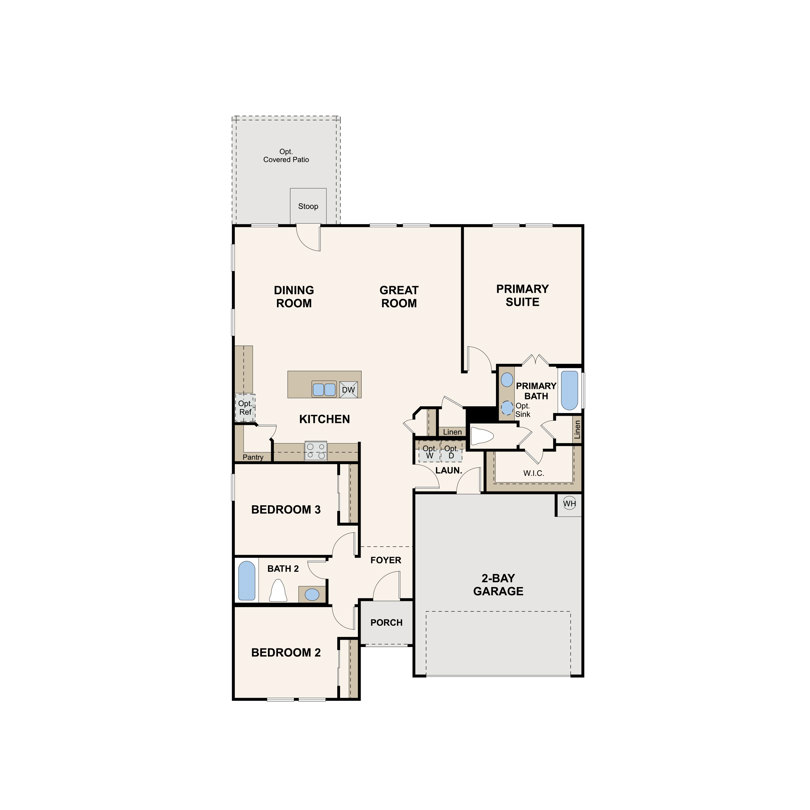 ACACIA floorplan layout in  Eastwood at Sonterra in Jarrell, TX by Century Communities