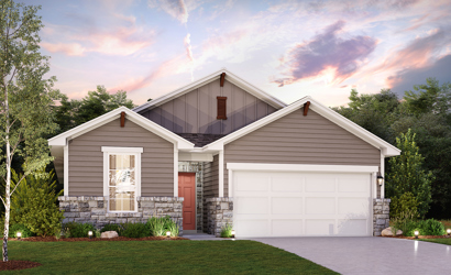 Pinion elevation F in Eastwood at Sonterra in Jarrell, TX by Century Communities