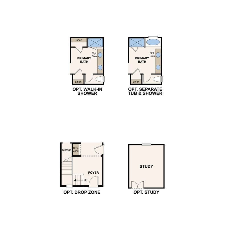 Redbud floorplan options in Eastwood at Sonterra in Jarrell, TX by Century Communities
