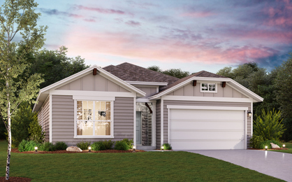 Acacia plan elevation M in Eastwood at Sonterra in Jarrell TX by Century Communities