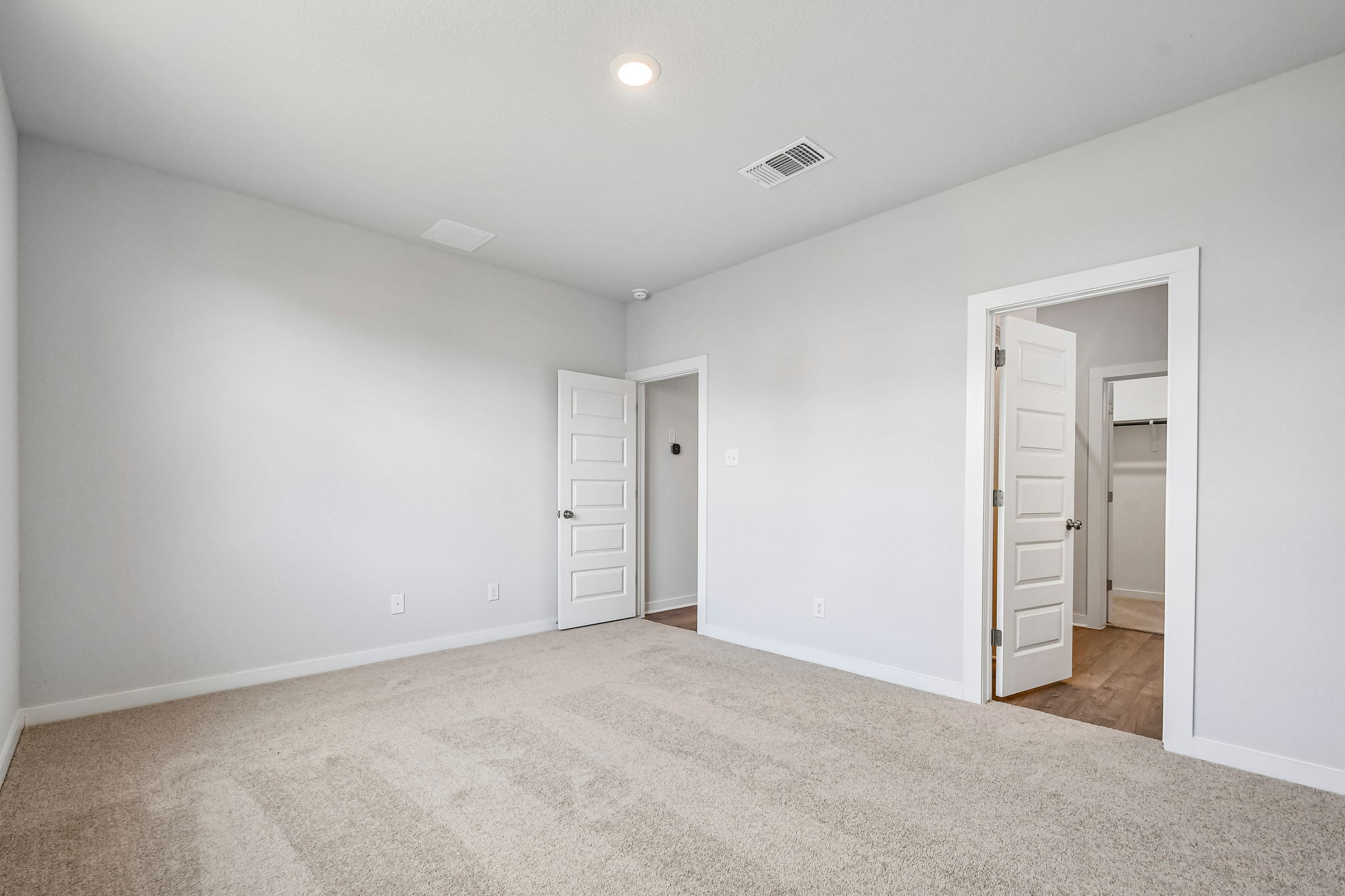 A room with white walls.