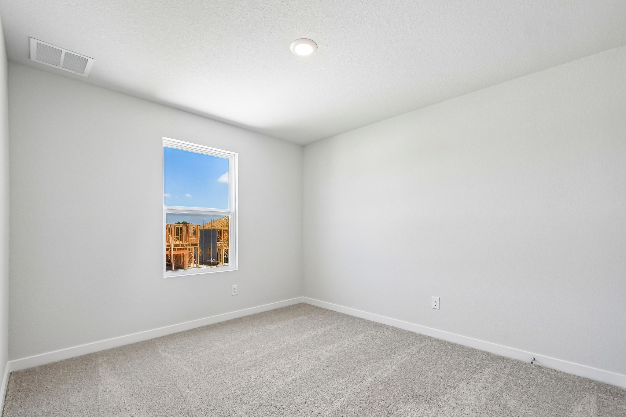 A room with a window.