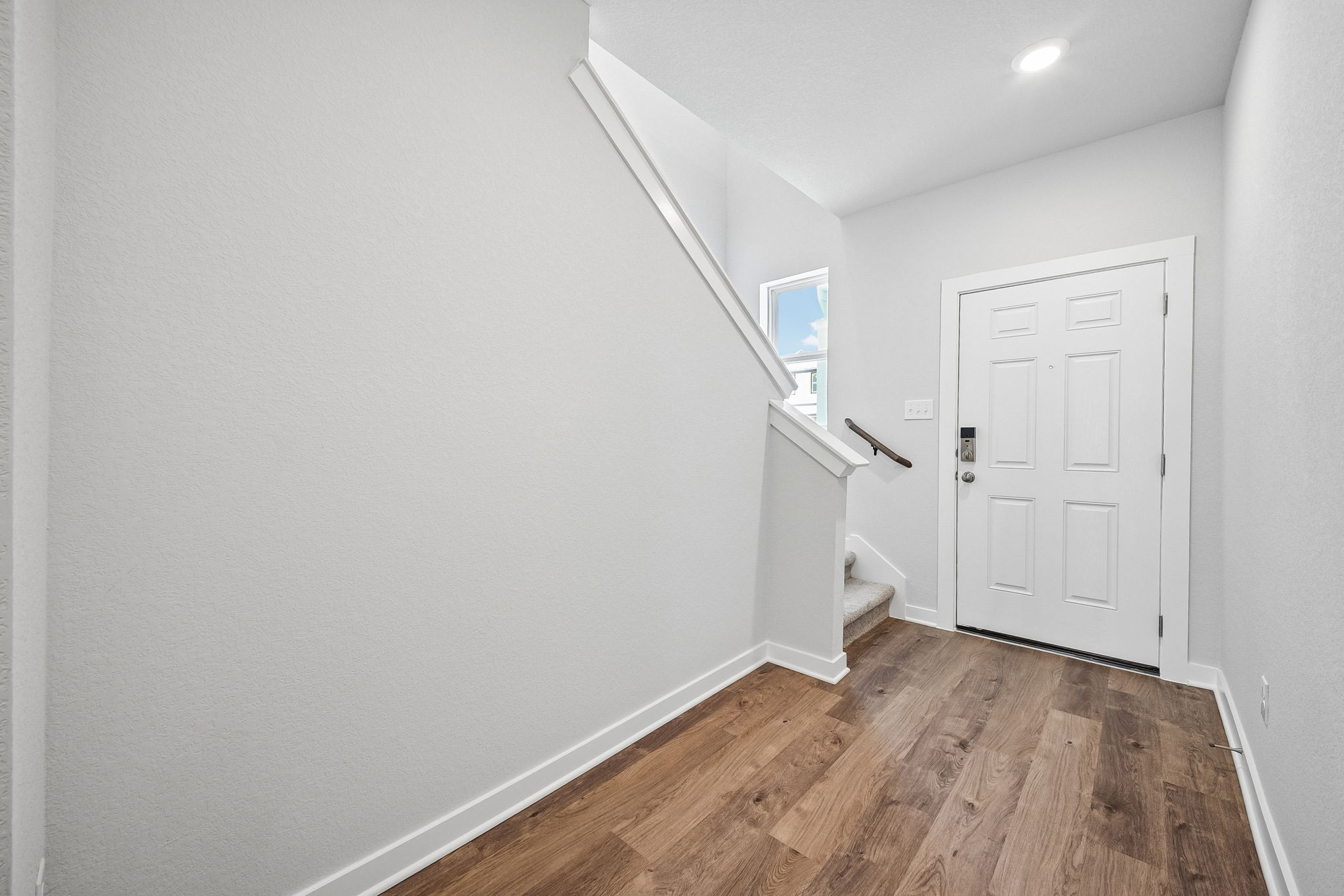 A room with white walls.