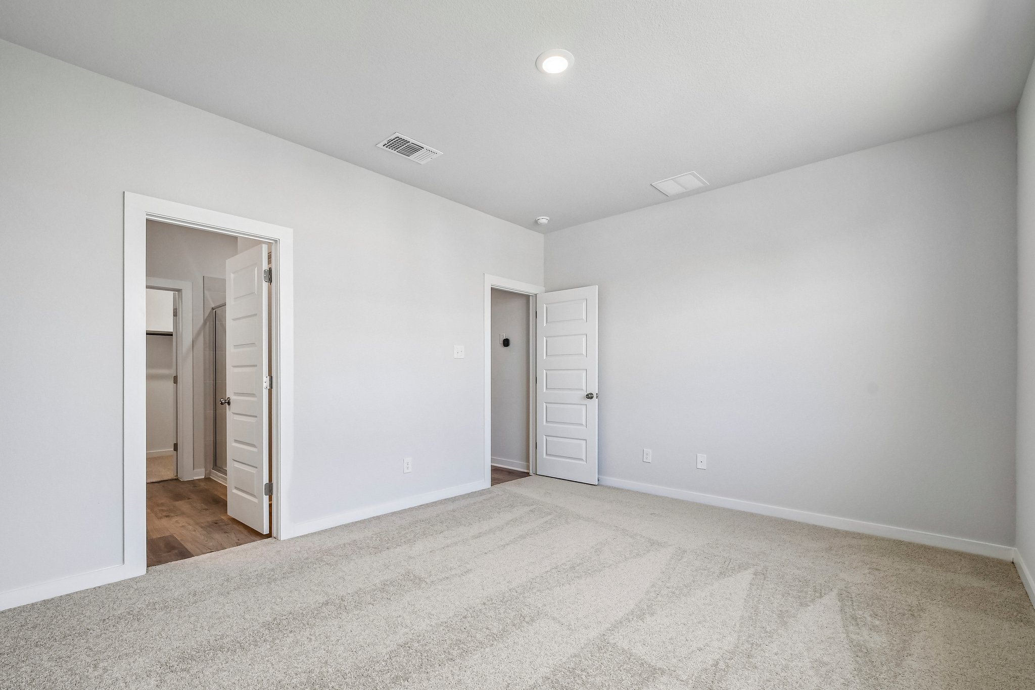 A room with white walls.