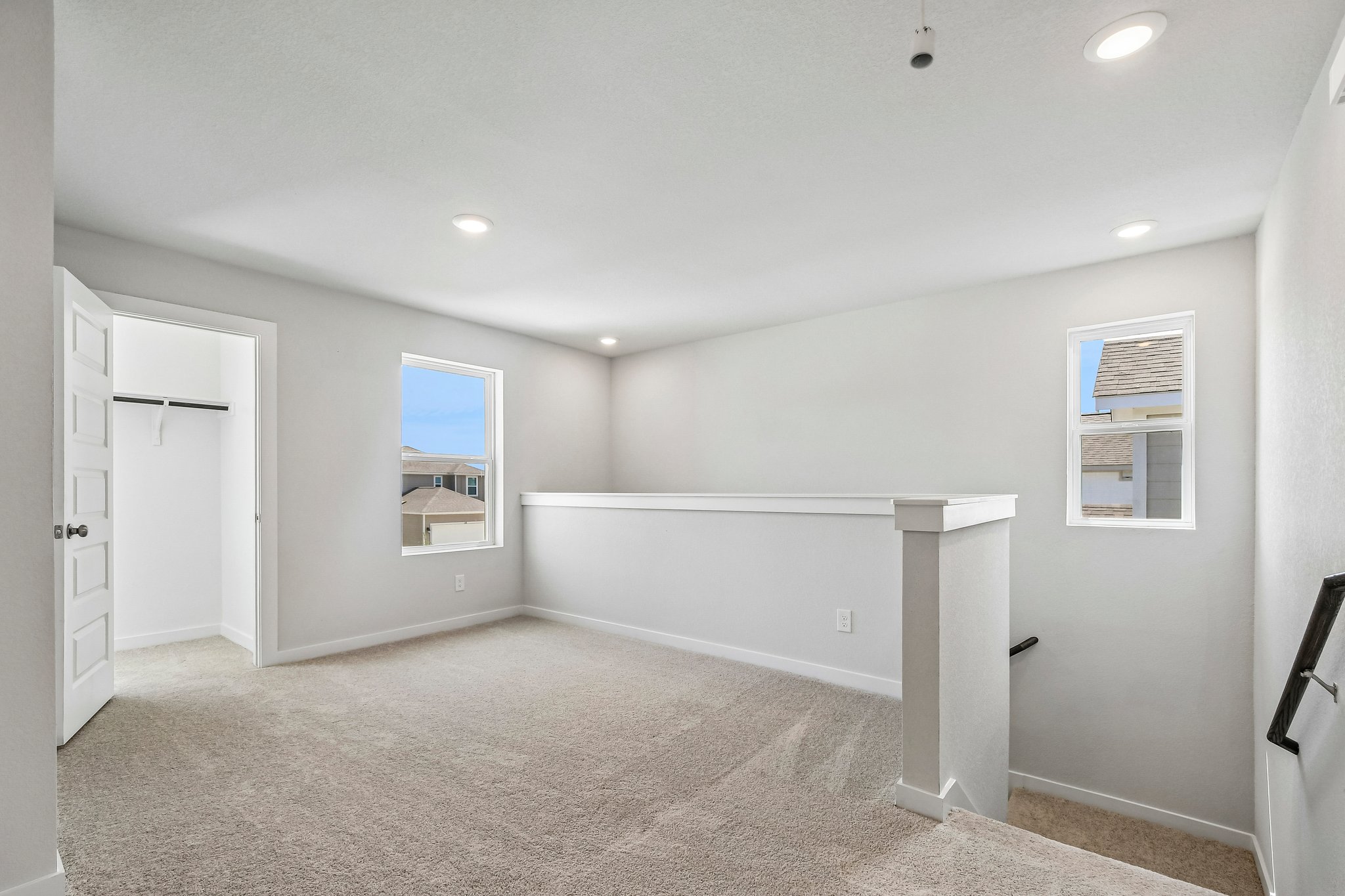 A room with white walls.