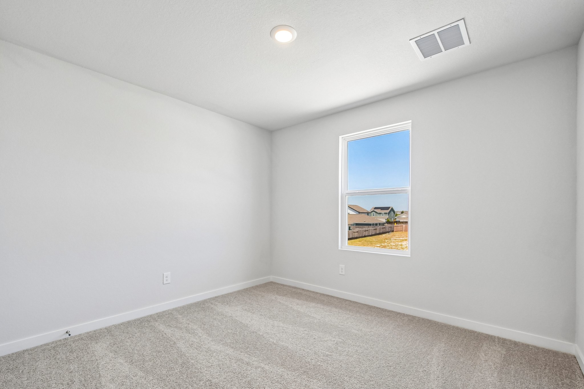 A room with a window.