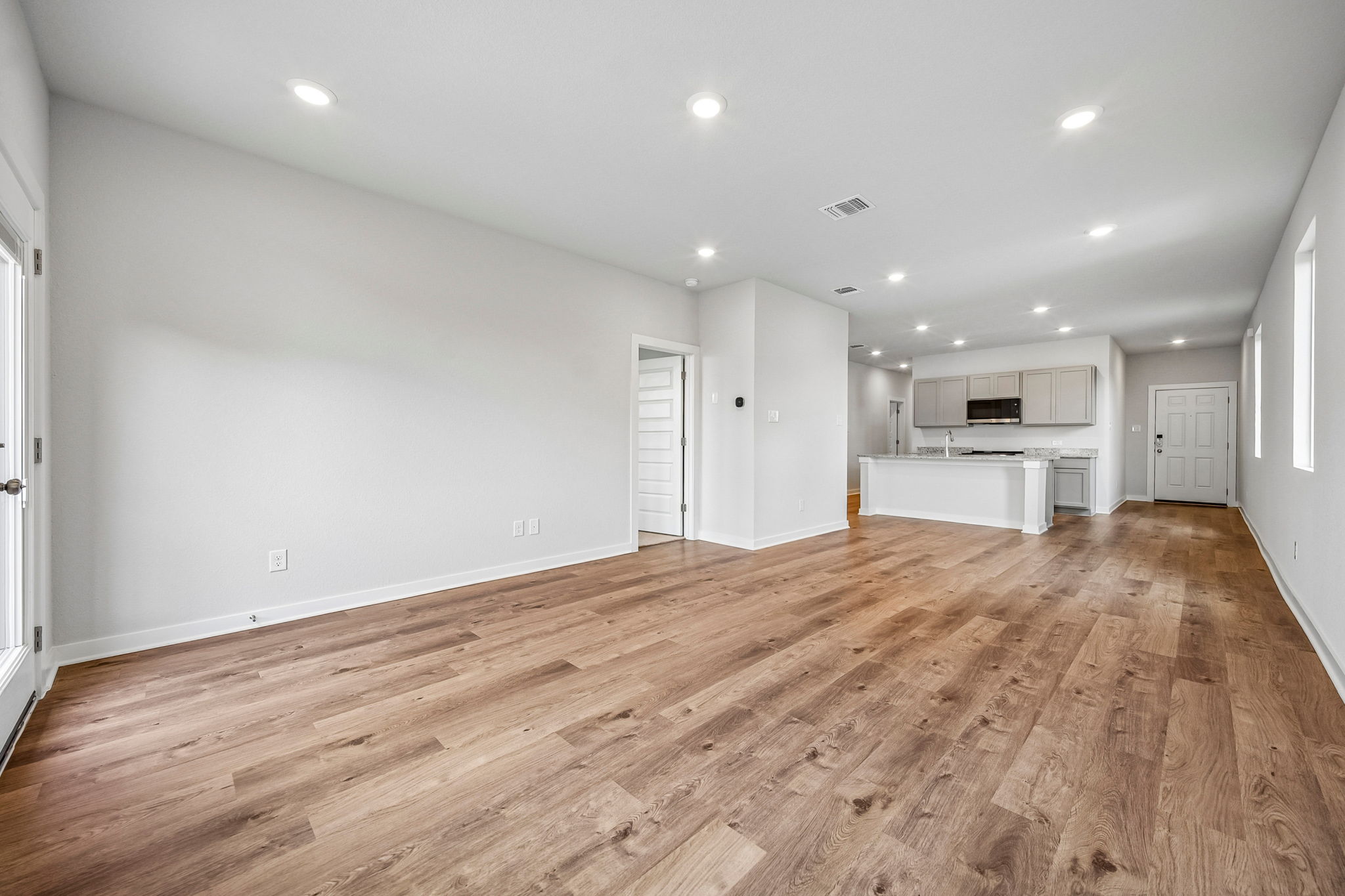 A large empty room.