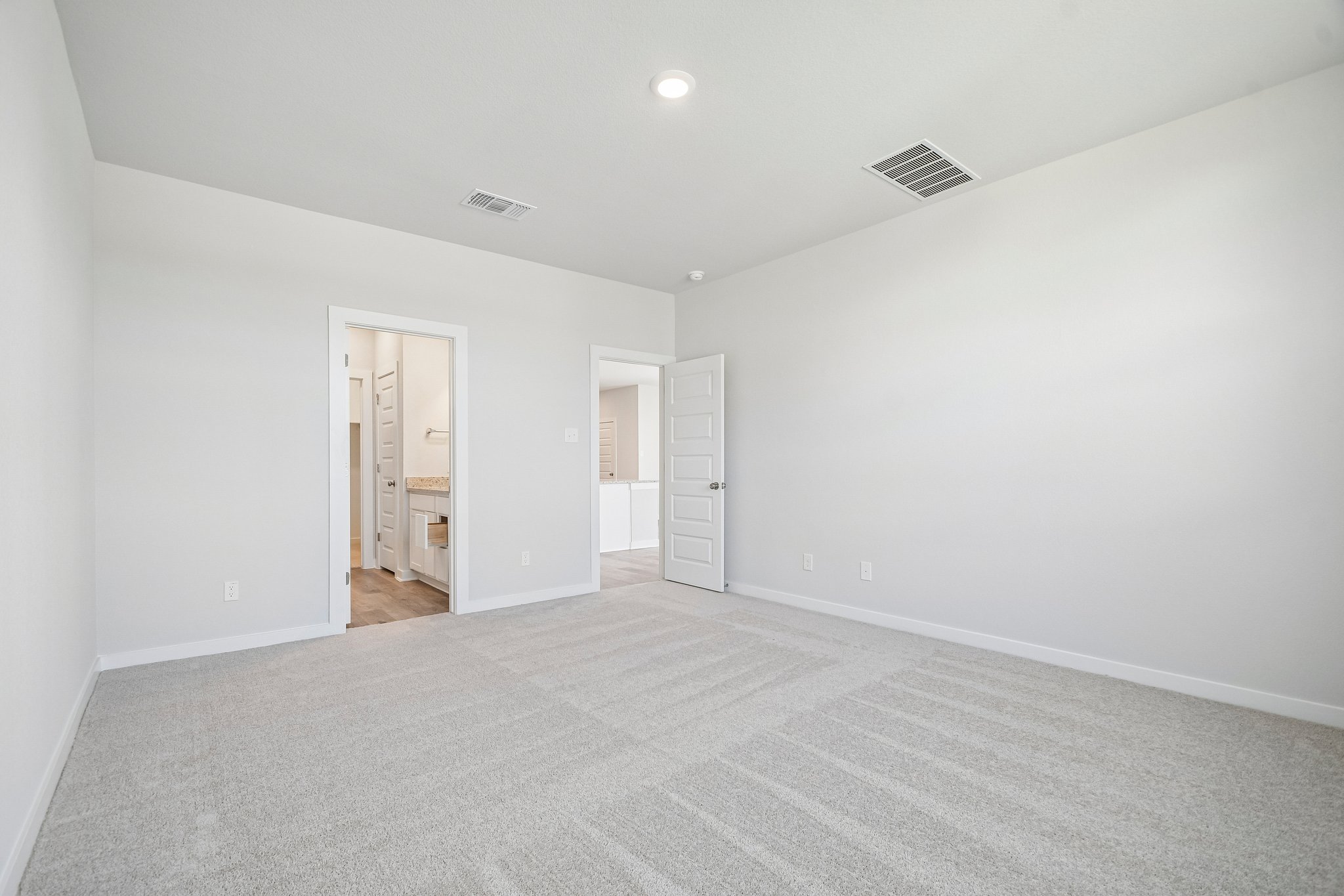A room with white walls.