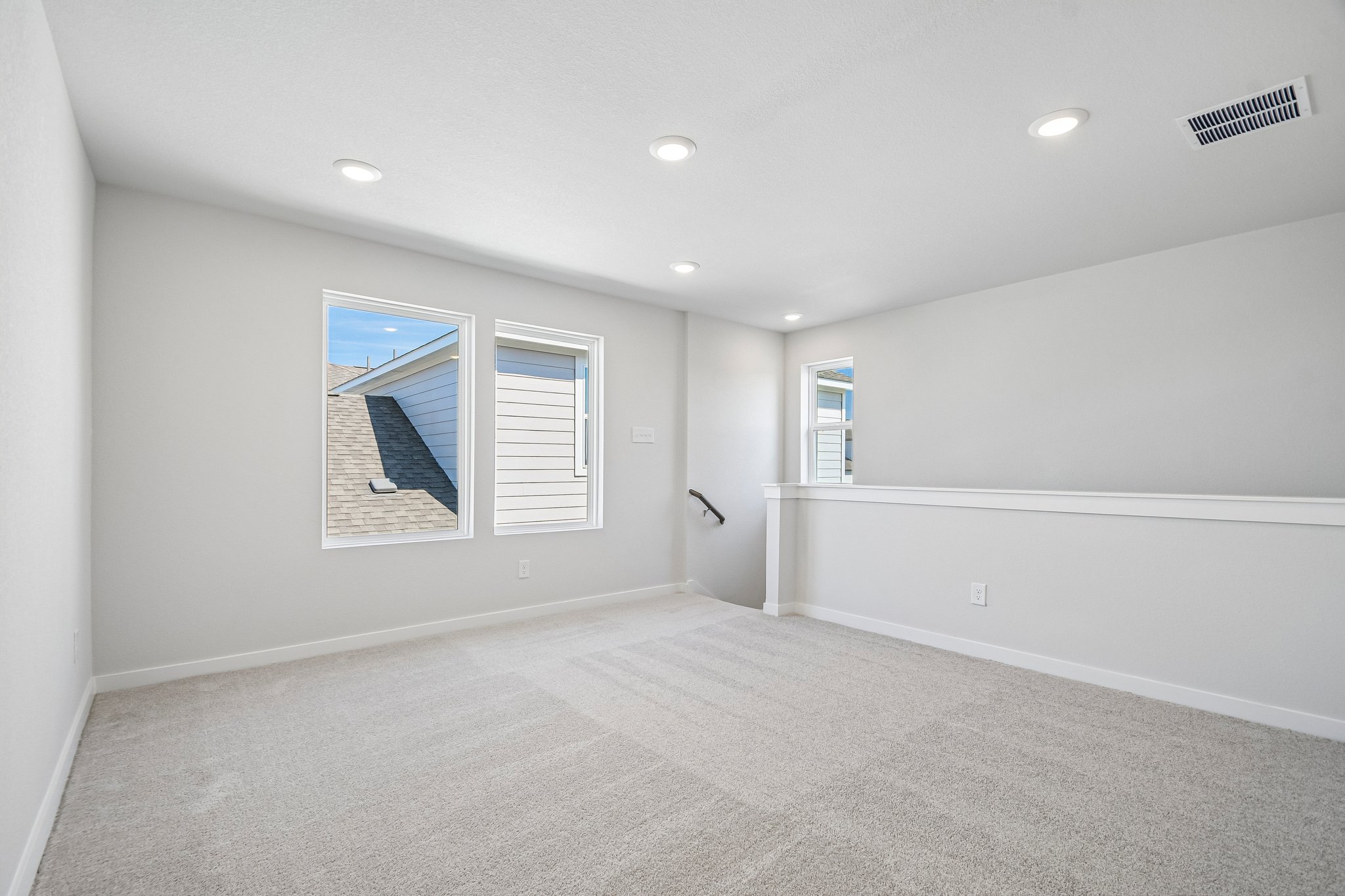 A room with white walls.