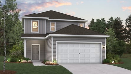 A house with a garage.