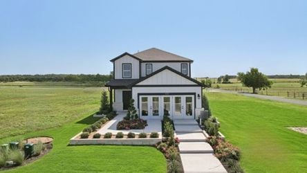 A house with a walkway.