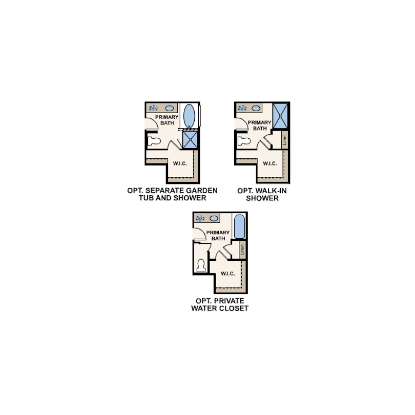 Hudson floor plan, first floor options