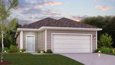 A house with a garage.