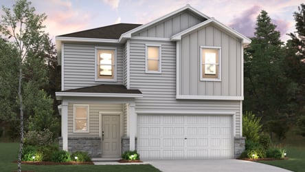 A house with a garage.