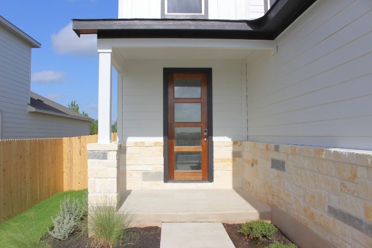 the front door of a house