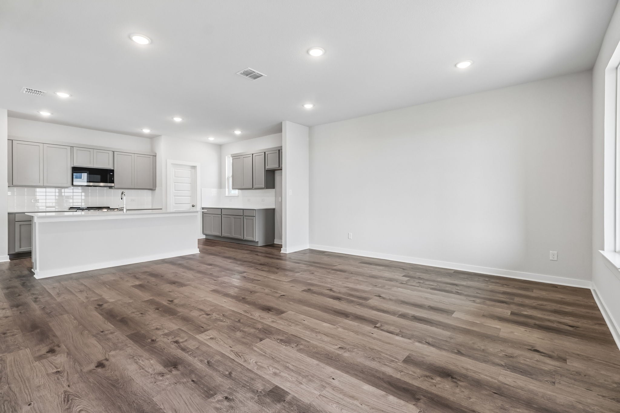A large empty kitchen.