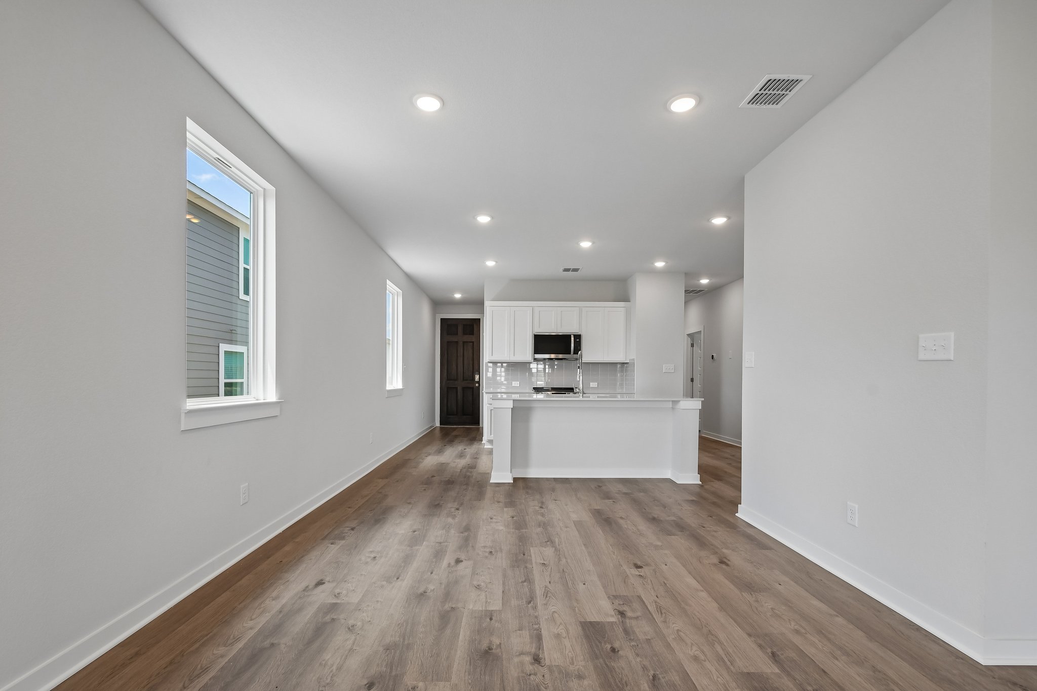 A large empty kitchen.