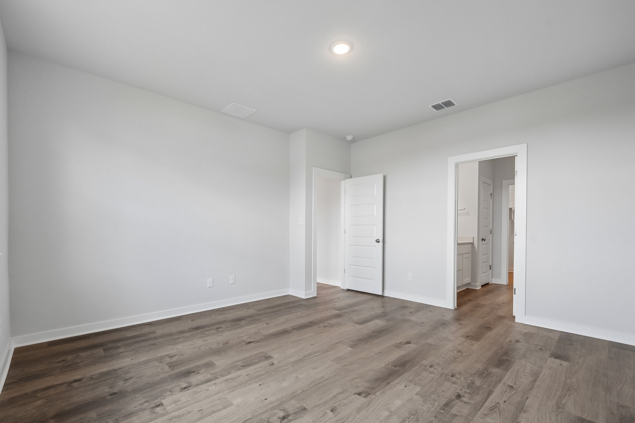 A room with white walls.