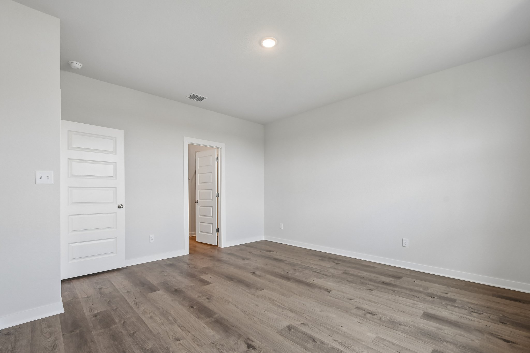 A room with white walls.