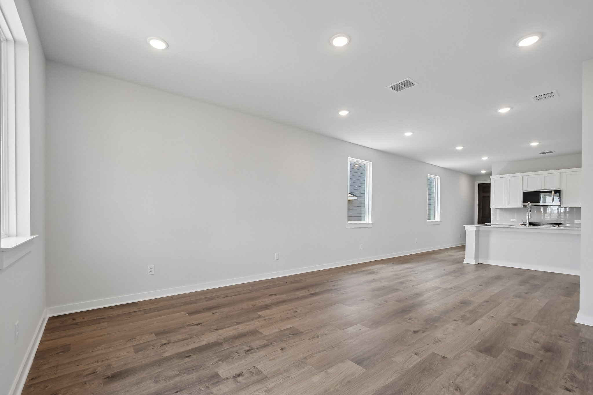 A large empty room.