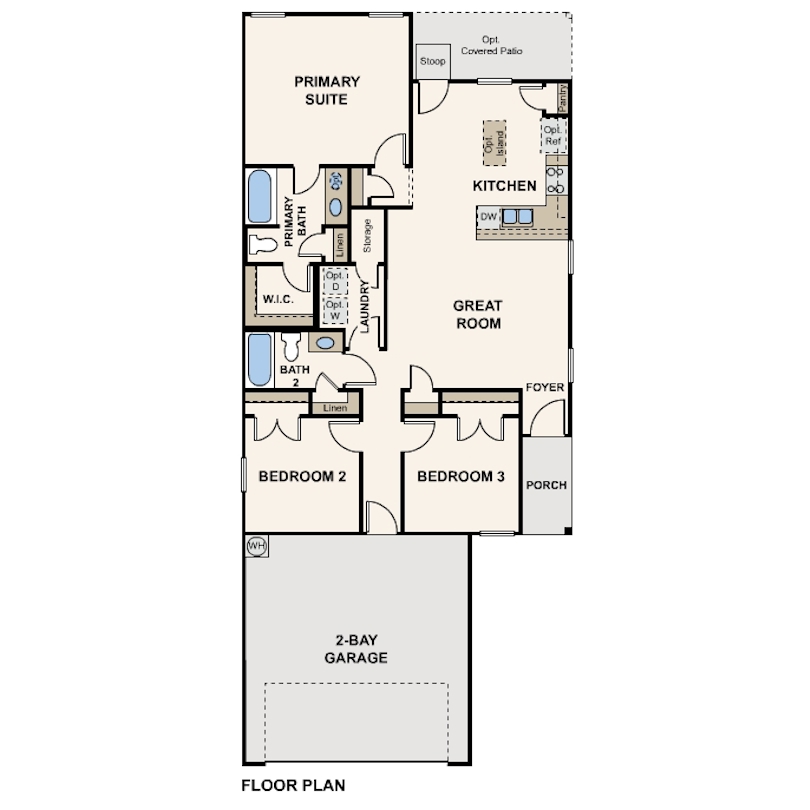 Edwards floor plan at Jennings Place by Century Communities