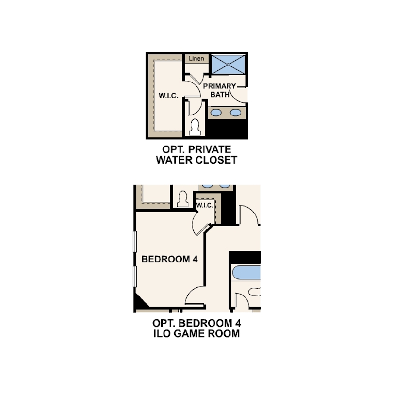 Kendall second floor options at Jennings Place by Century Communities