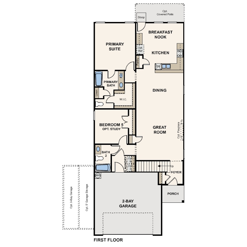Parker floor plan at Jennings Place by Century Communities