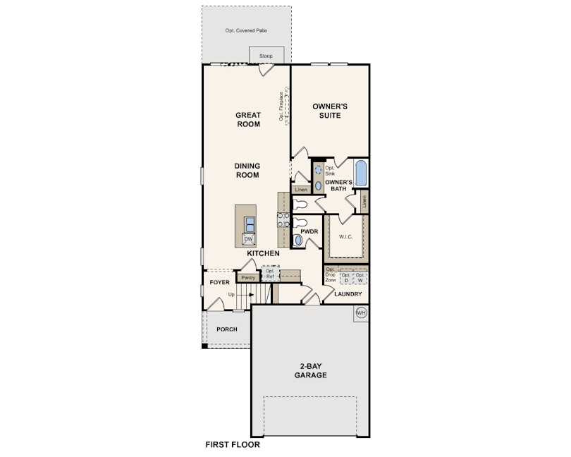 Whitney floor plan at Jennings Place by Century Communities