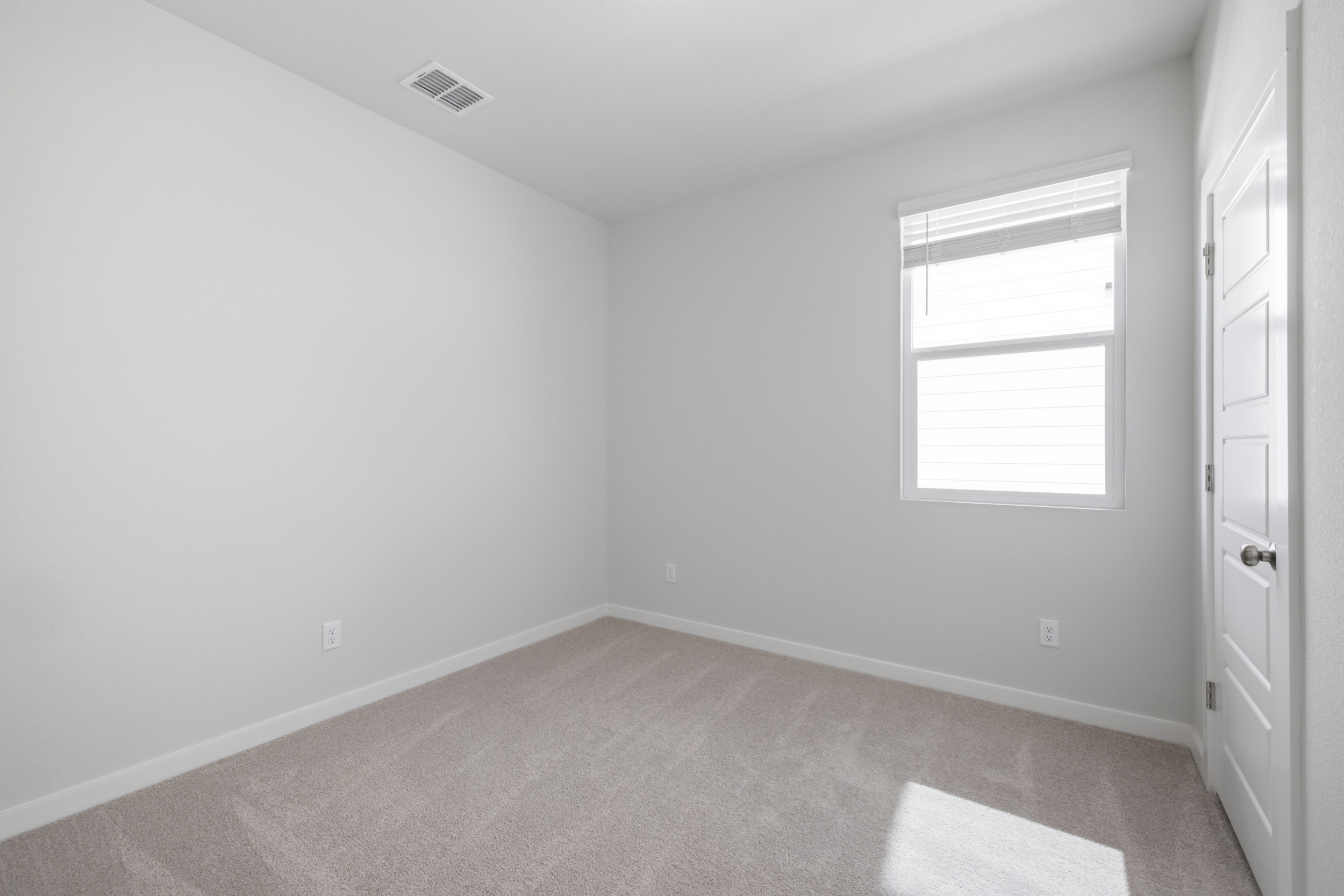 A room with white walls.
