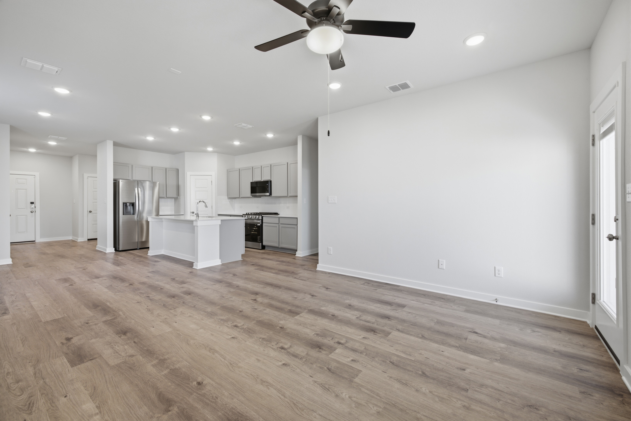 A large empty kitchen.