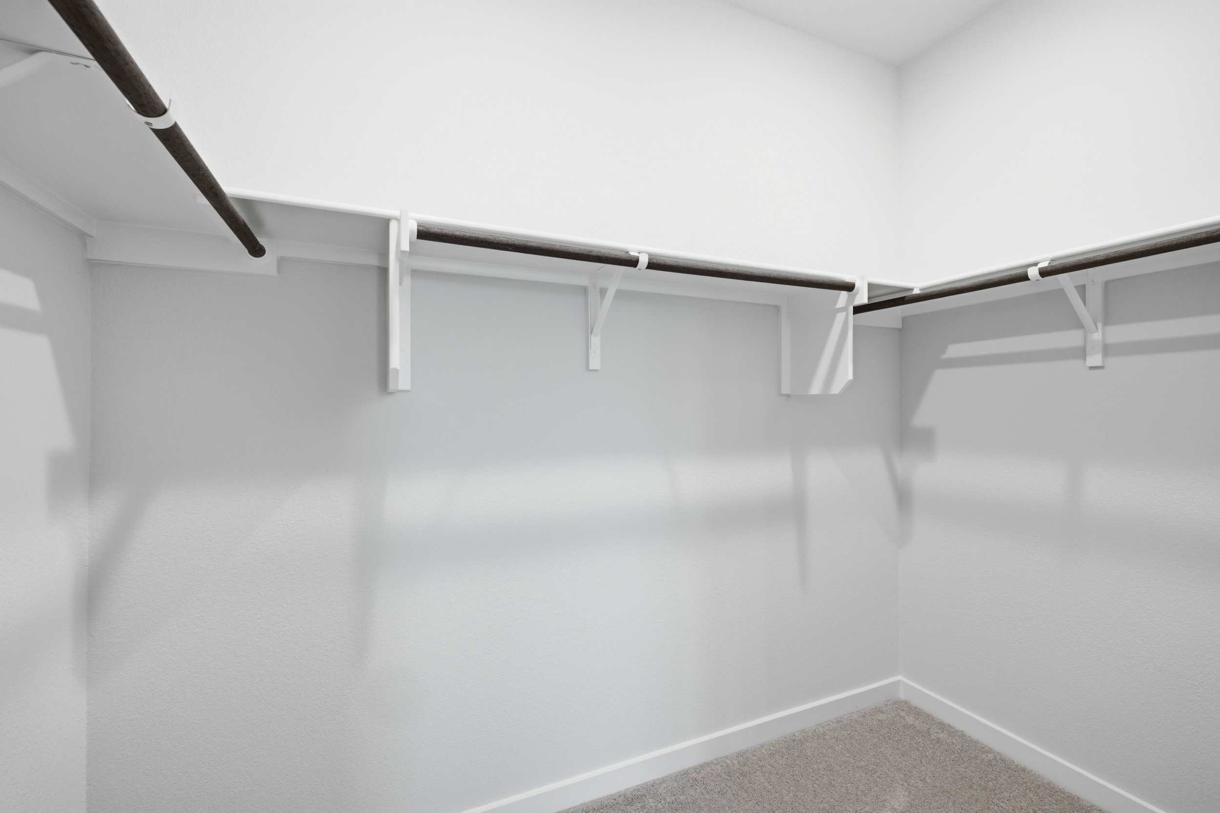A staircase in a room.