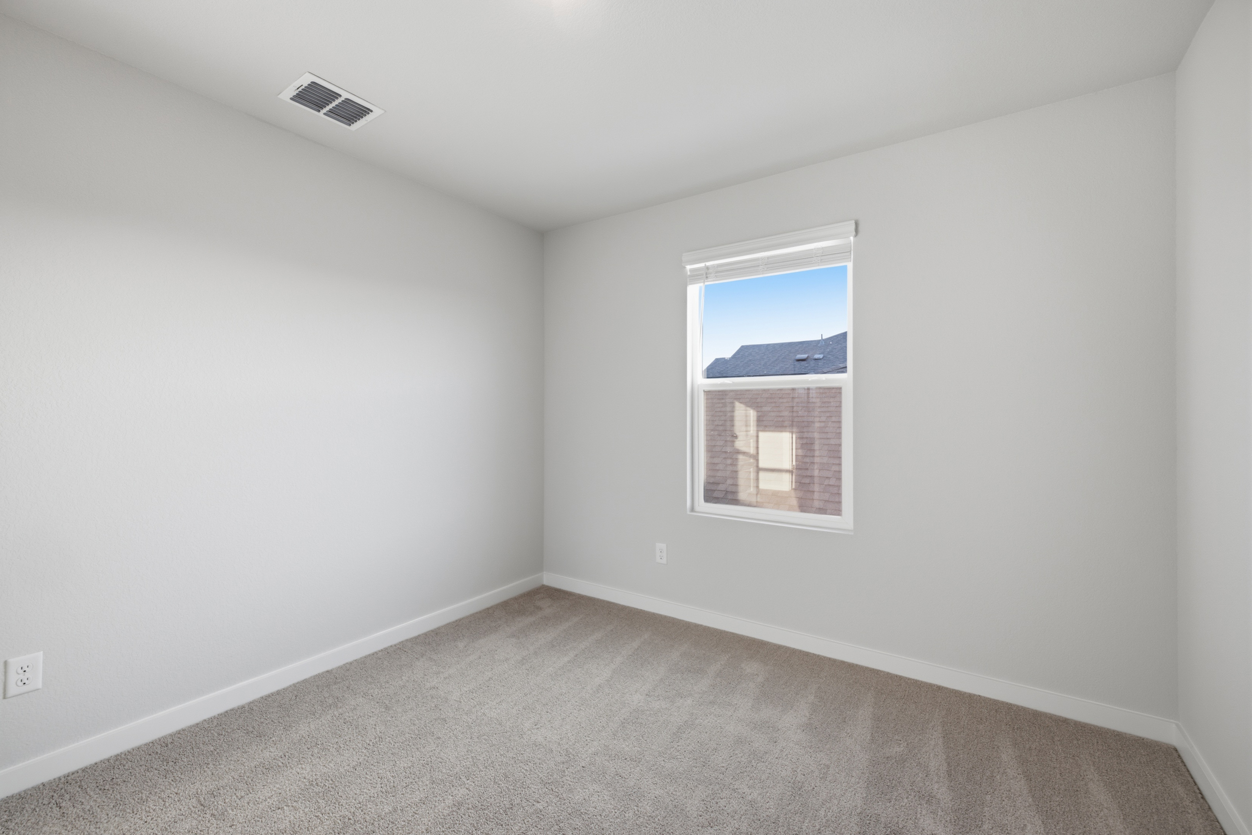 A room with a window.