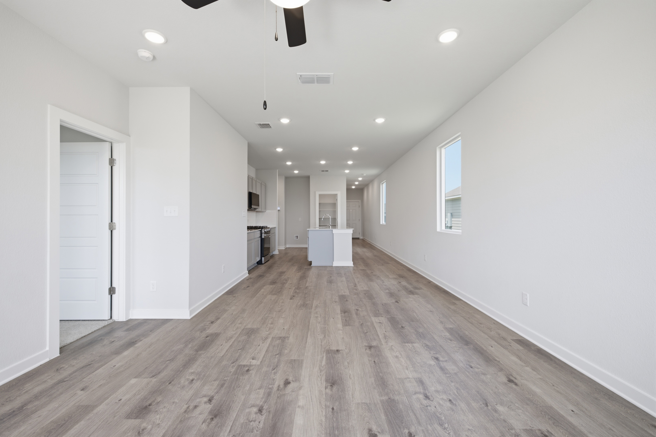 A room with white walls.