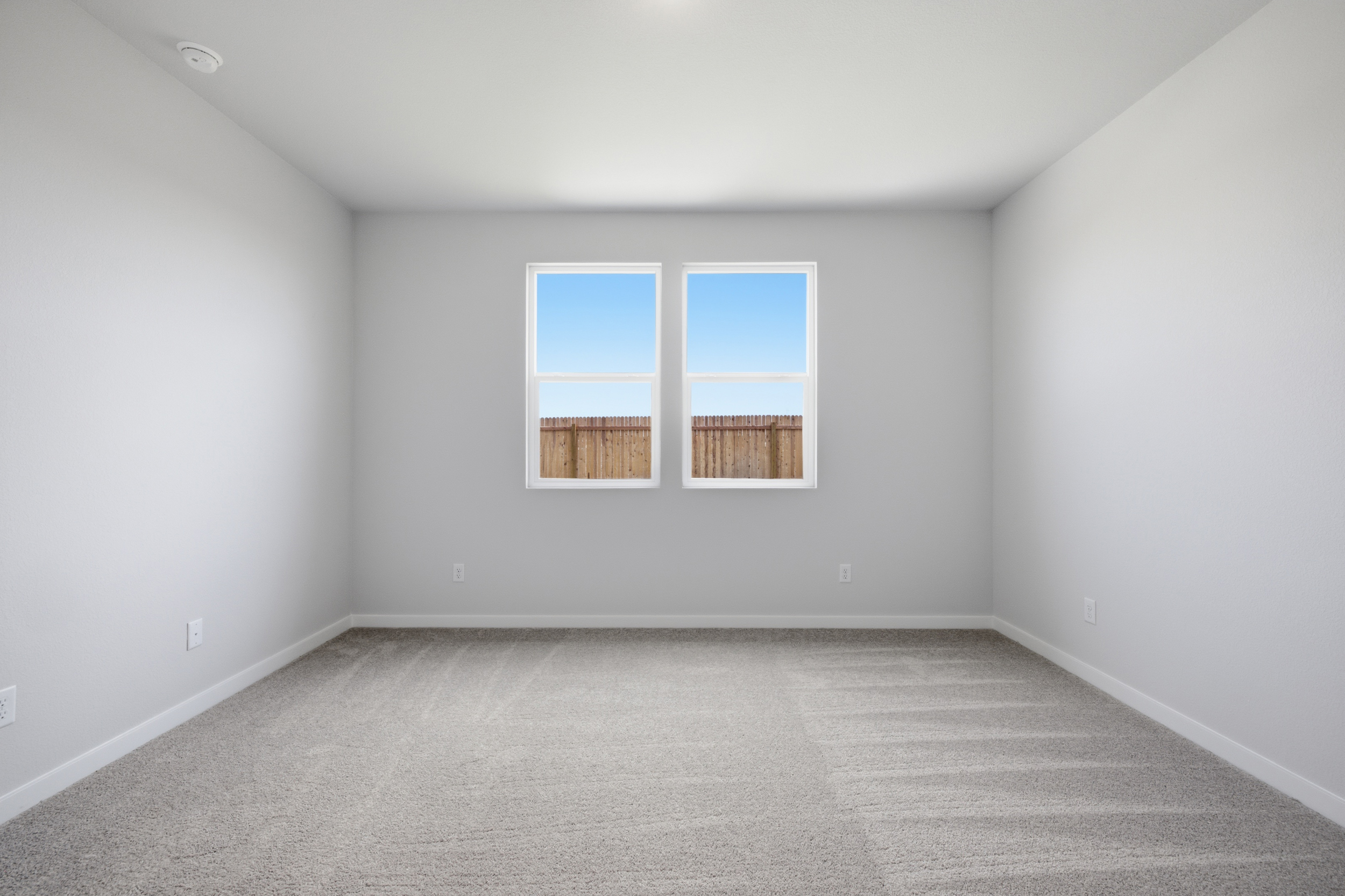 A room with a window.