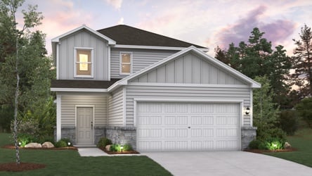 A house with a garage.