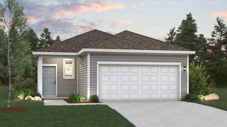 A house with a garage.