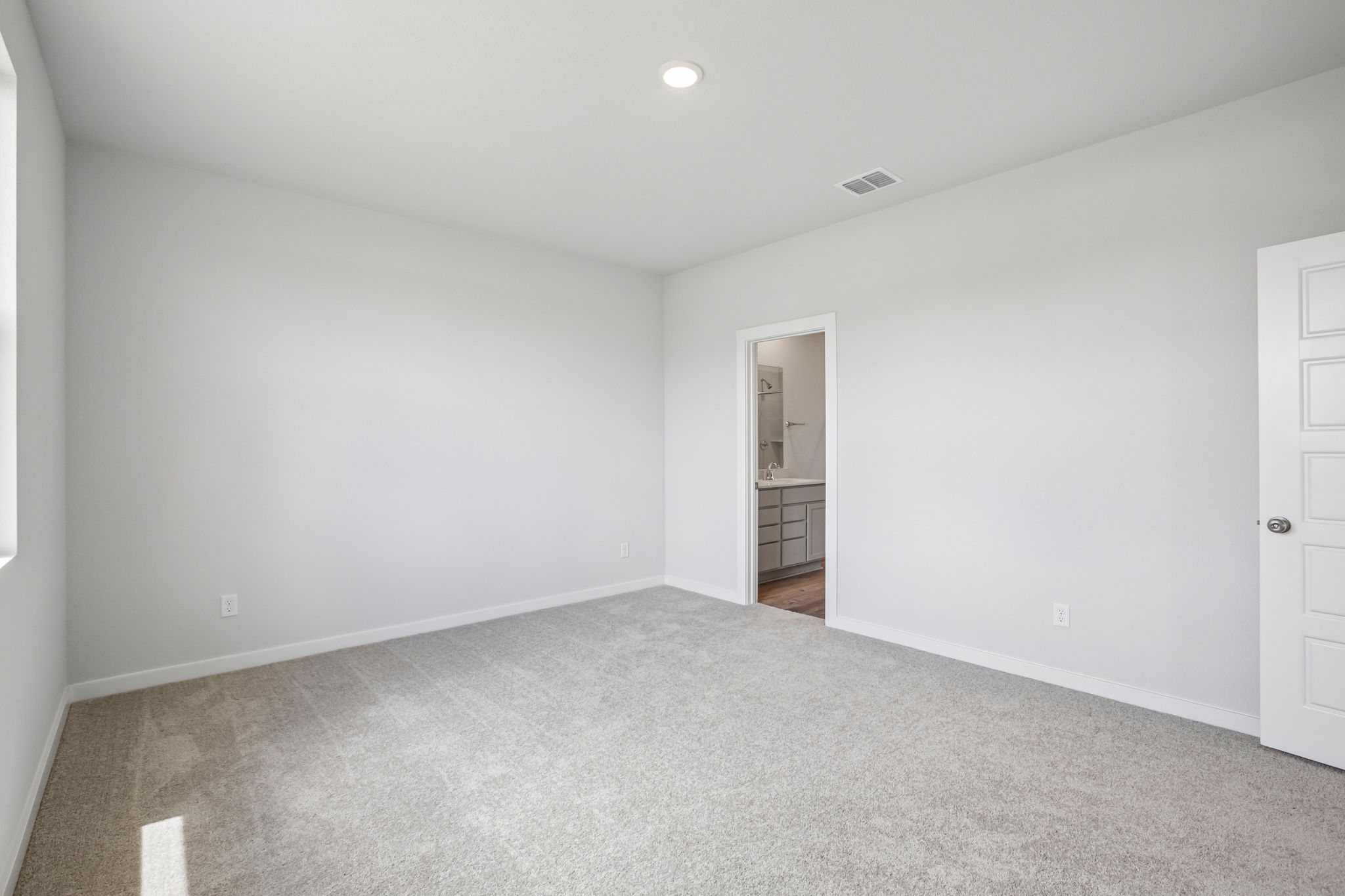 A room with white walls.