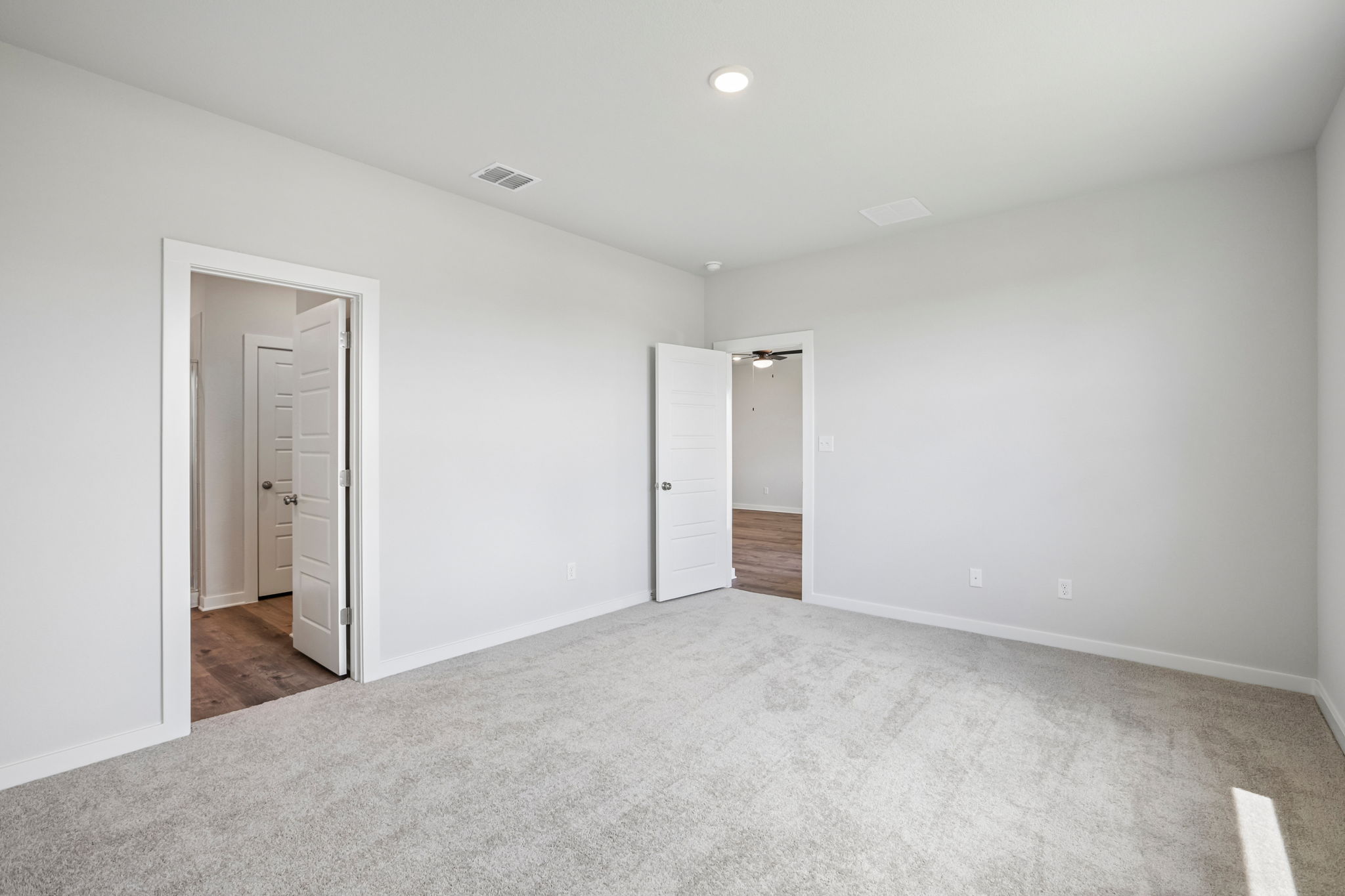 A room with white walls.