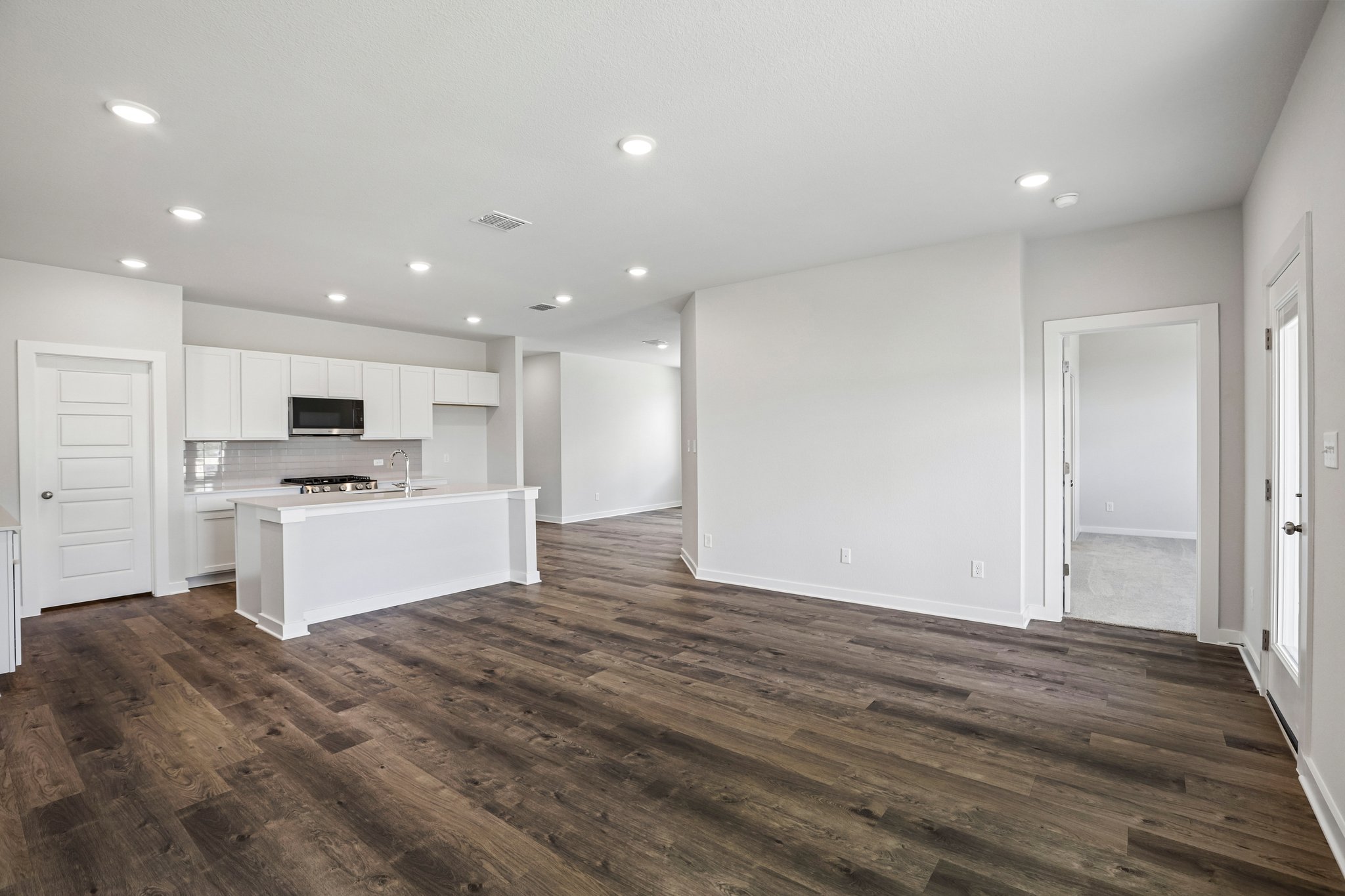 A large empty kitchen.