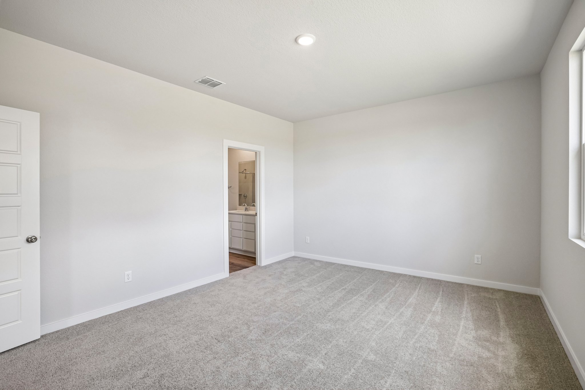 A room with white walls.